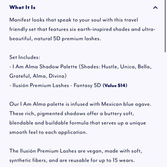 NIB Treslúce Beauty I Am Alma Eyeshadow Palette and Lash Set - Picture 5 of 5